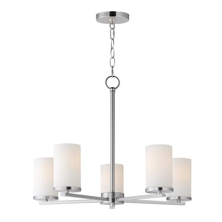 Maxim Lighting Lateral 5-Light Chandelier, Satin Nickel 10286SWSN